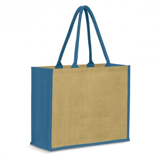 Natural Blue Naturalis Jute Tote Bags